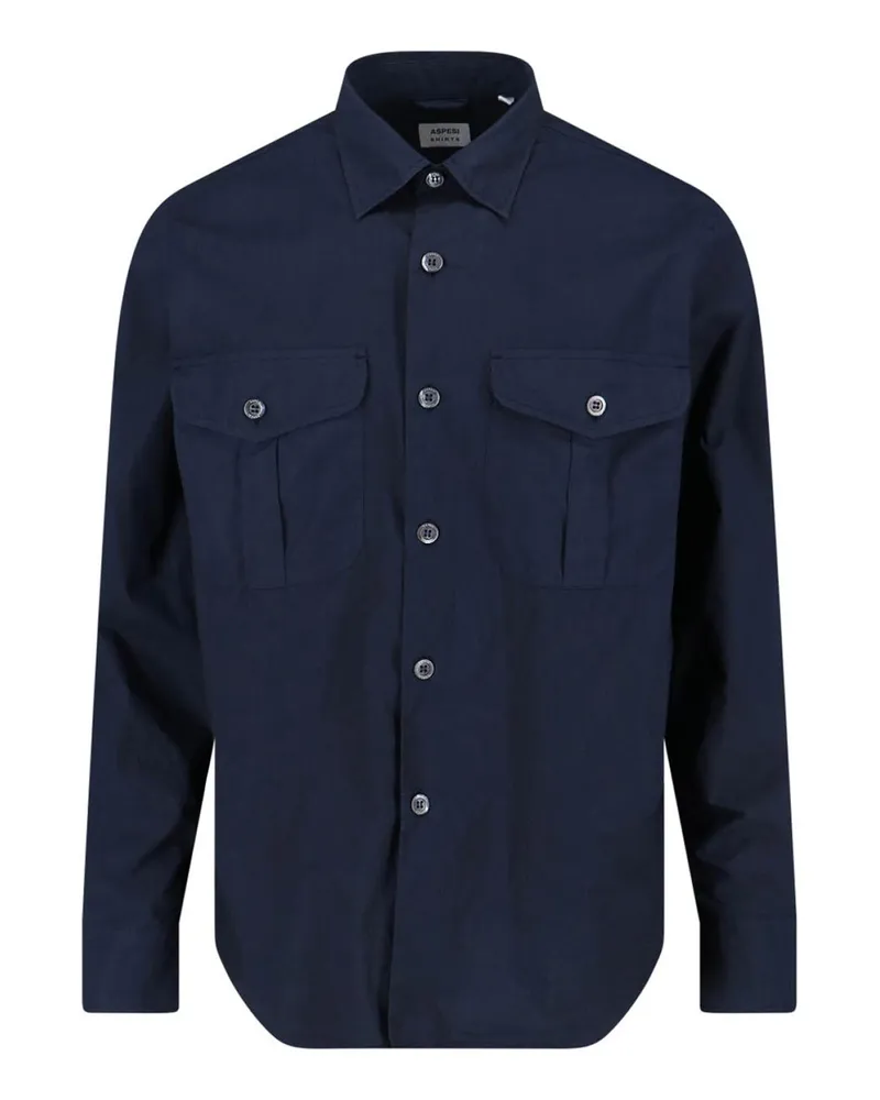 ASPESI Hemd - Blau Blau