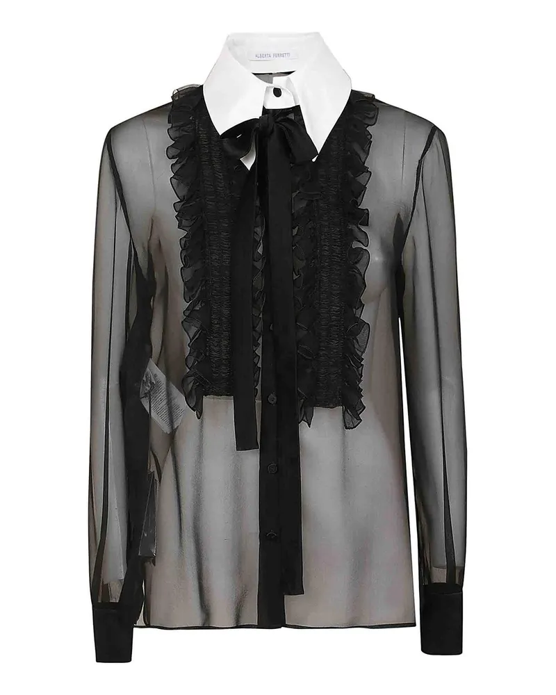 Alberta Ferretti Hemd - Schwarz Schwarz