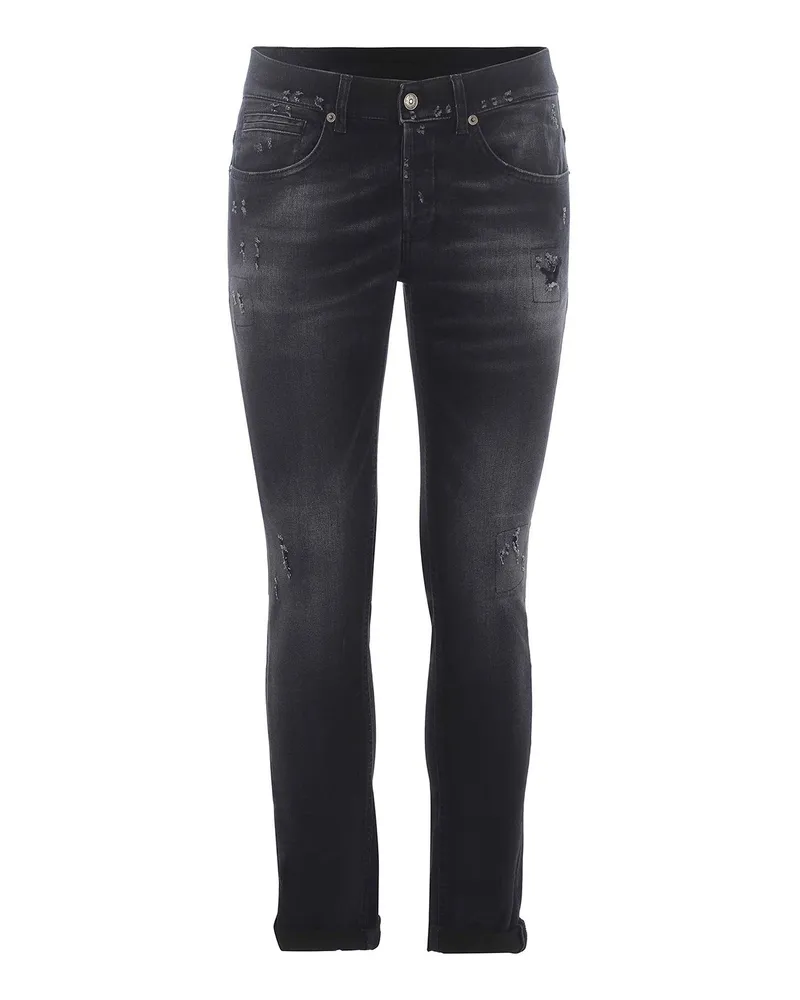 Dondup Straight Leg Jeans - Schwarz Schwarz