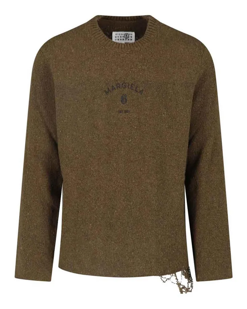 Maison Margiela Rundhalspullover - Grün Grün