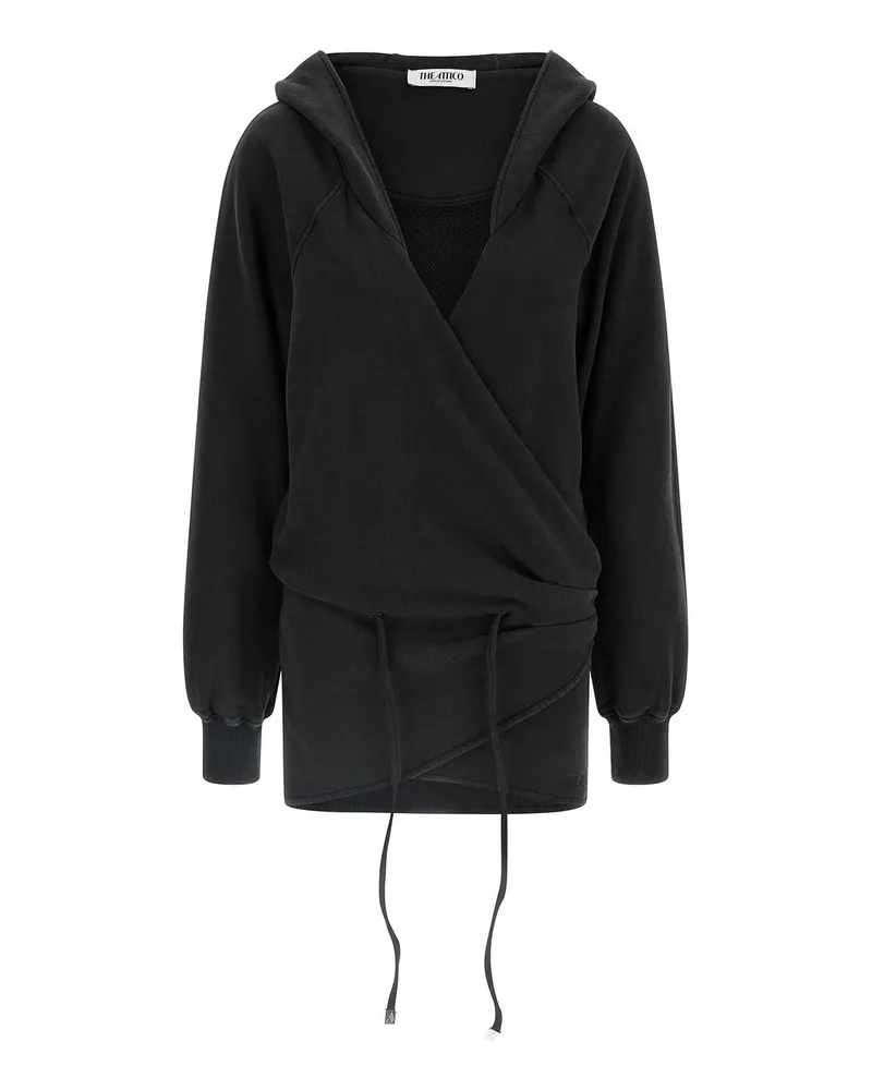 ATTICO Knielanges Kleid - Schwarz Schwarz