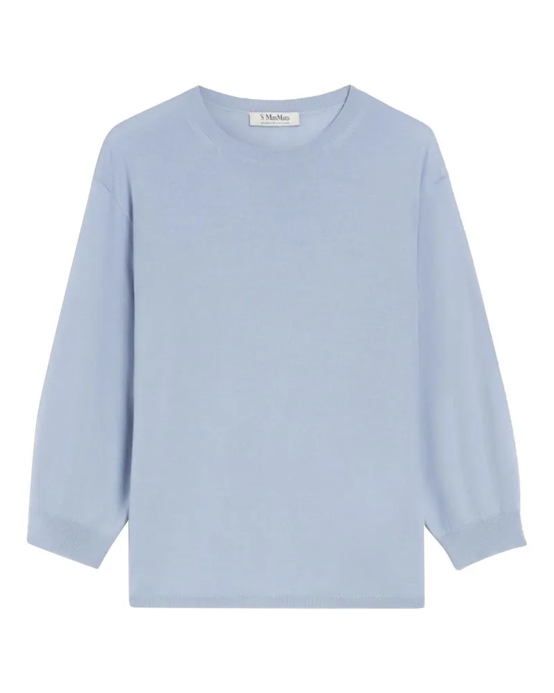Max Mara U-Boot-Pullover - Hellblau Hellblau
