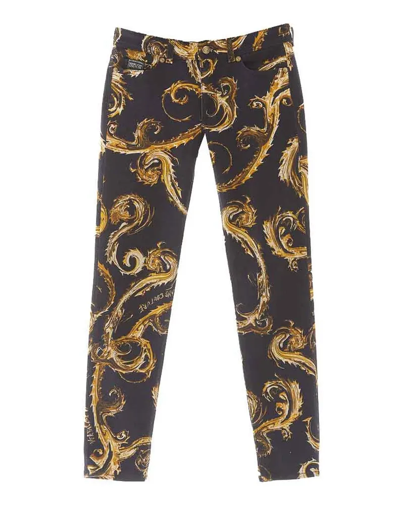 Versace Jeans Straight Leg Jeans - Schwarz Schwarz