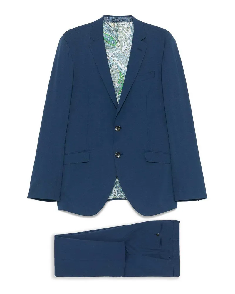 Etro Eleganter Anzug - Blau Blau
