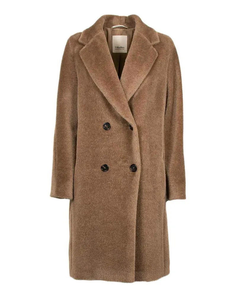 Max Mara Knielanger Mantel - Beige Beige