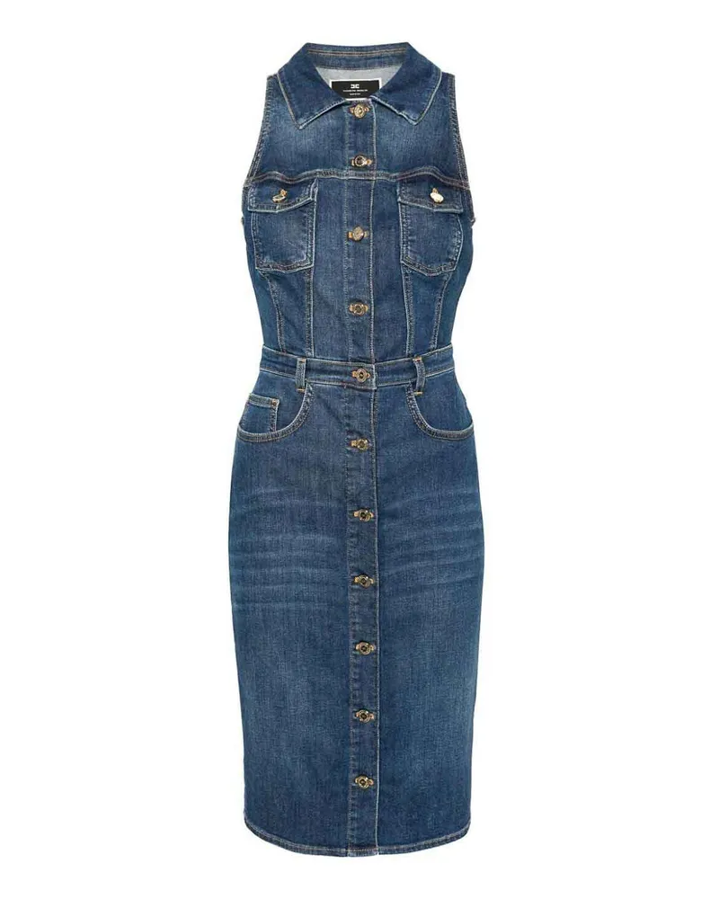 Elisabetta Franchi Knielanges Kleid Dunkles