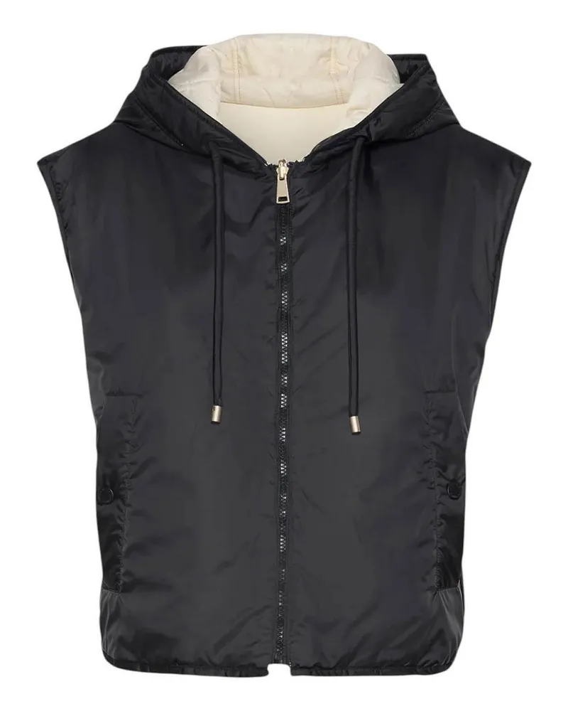 Max Mara Knielanger Mantel - Schwarz Schwarz
