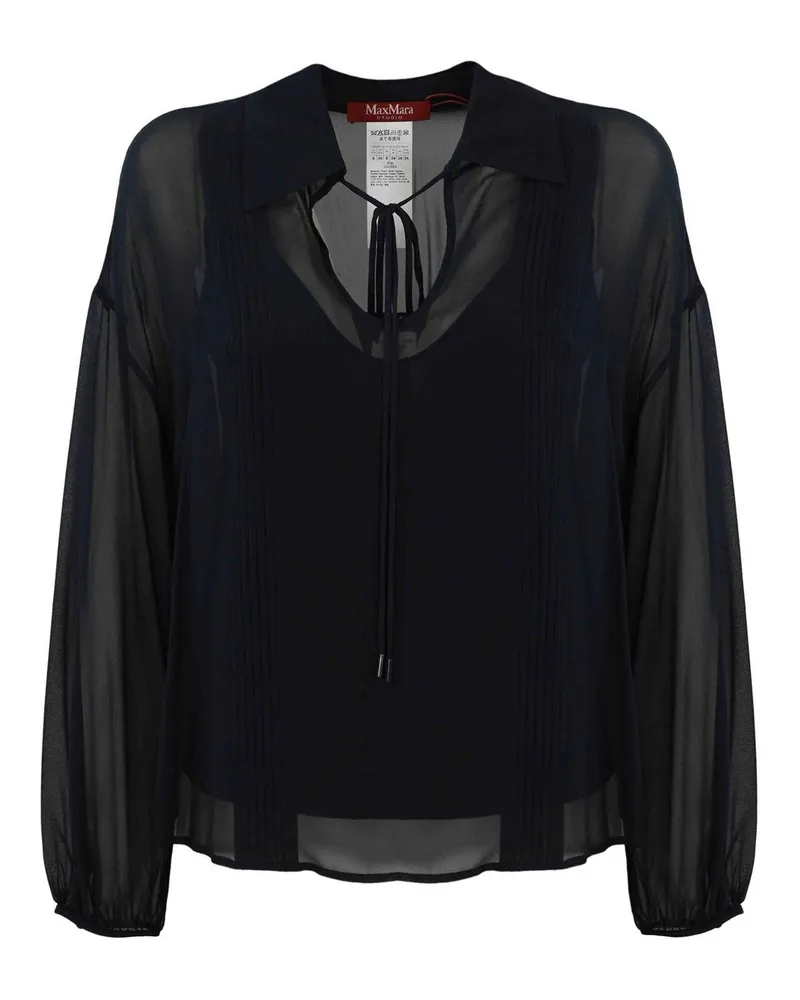 Max Mara Bluse - Blau Blau