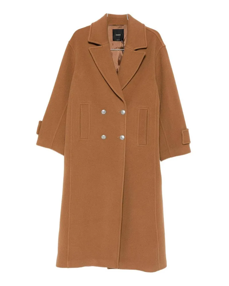 Pinko Knielanger Mantel - Braun Braun