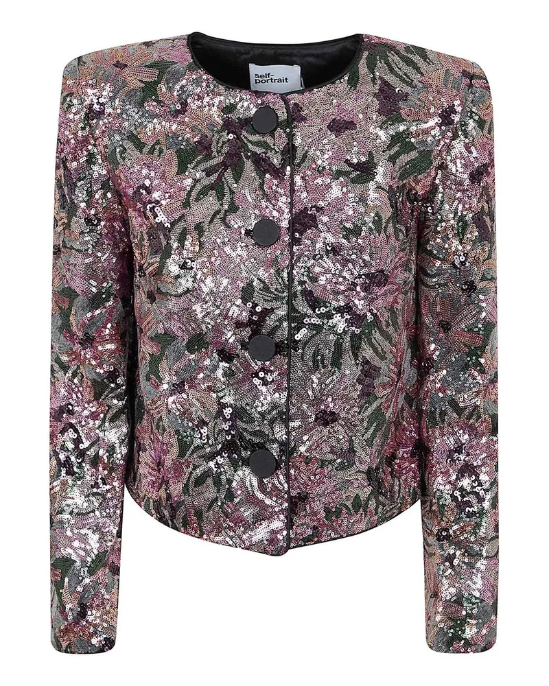 Self-Portrait Casualjacke - Blau Blau