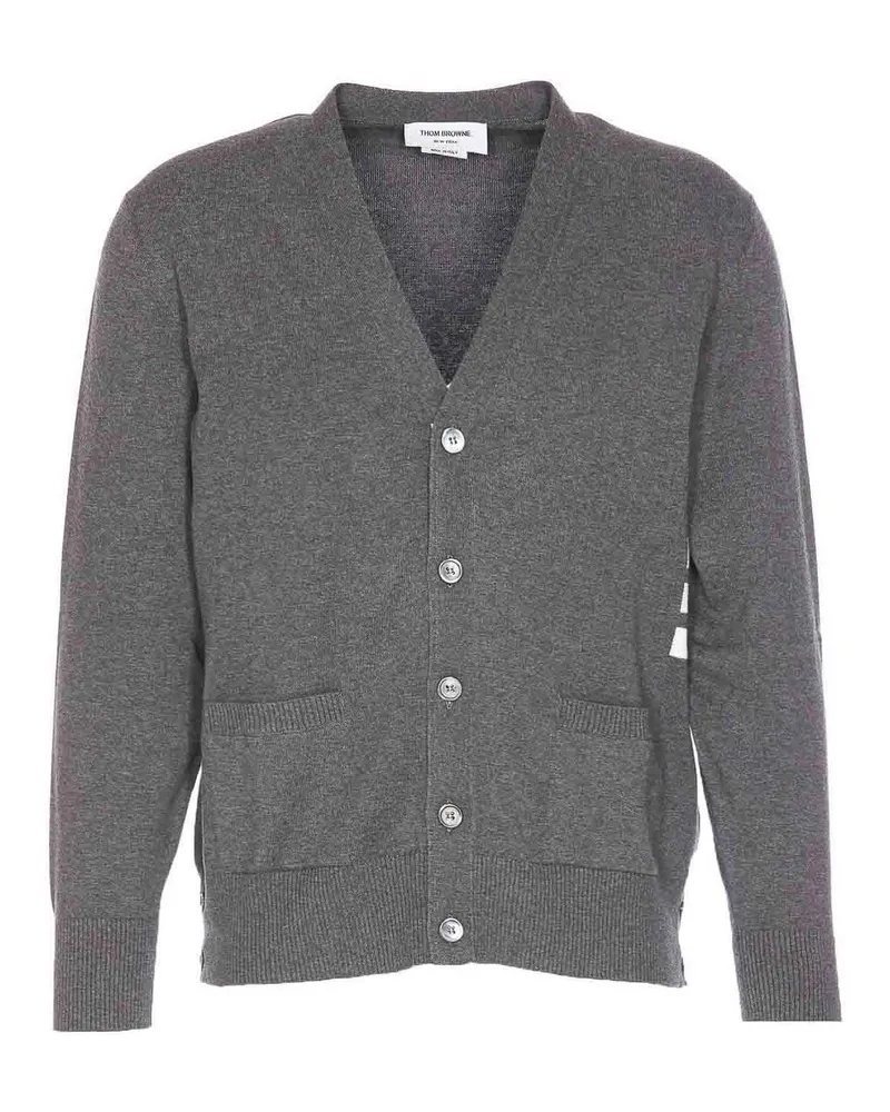 Thom Browne Cardigan - Grau Grau