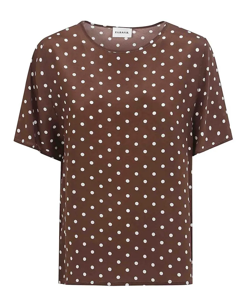 P.A.R.O.S.H. P. A.R. O H. Bluse - Braun Braun