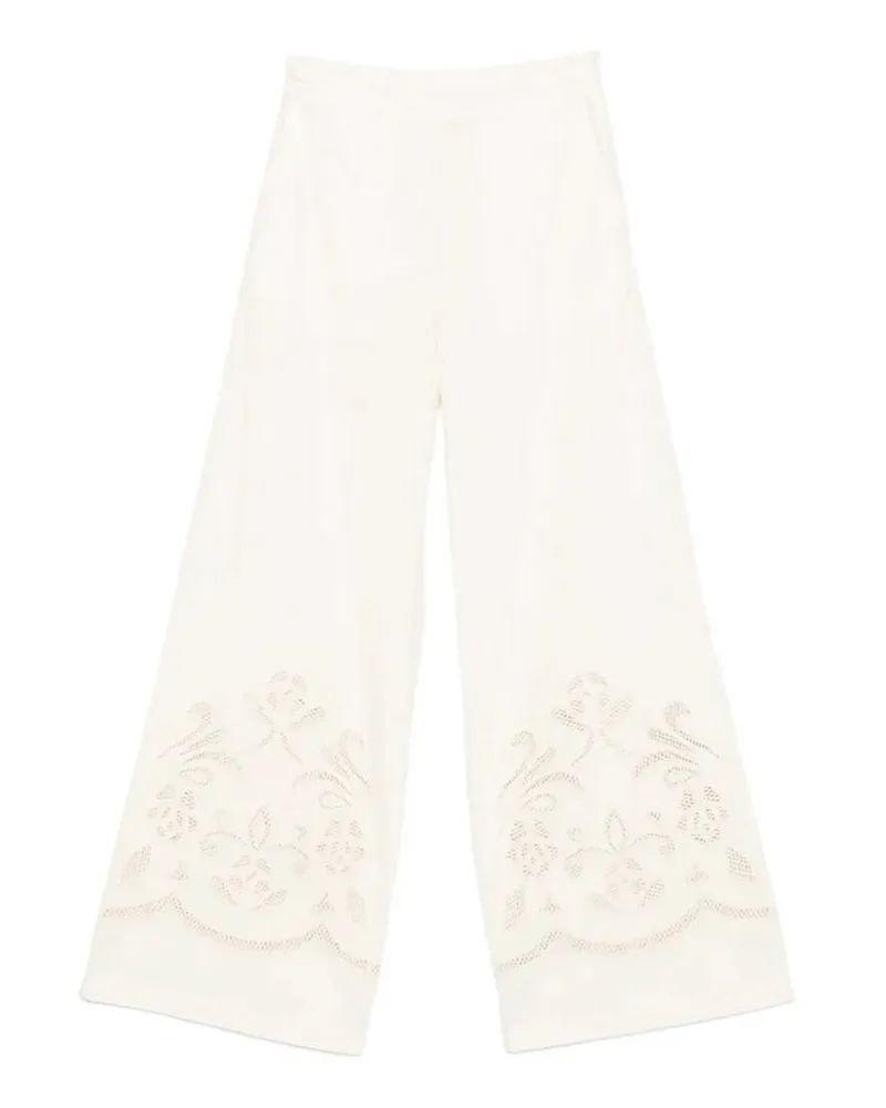 forte_forte Casual Hose - Creme Creme