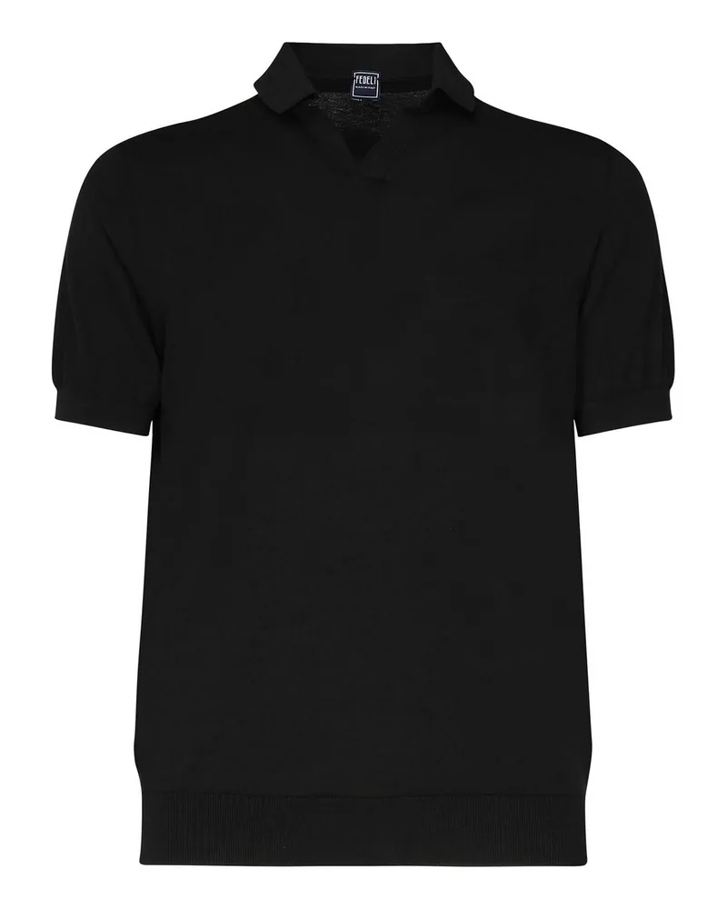 Fedeli Poloshirt - Schwarz Schwarz