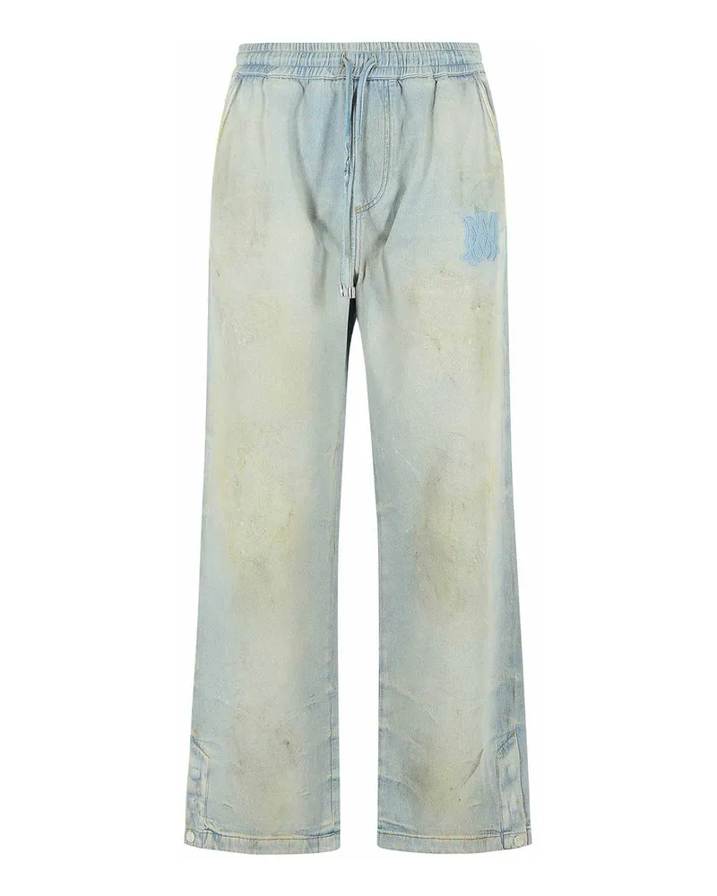 Amiri Straight Leg Jeans - Hellblau Hellblau