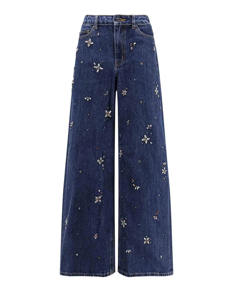 Self-Portrait Bootcut Jeans - Blau Blau