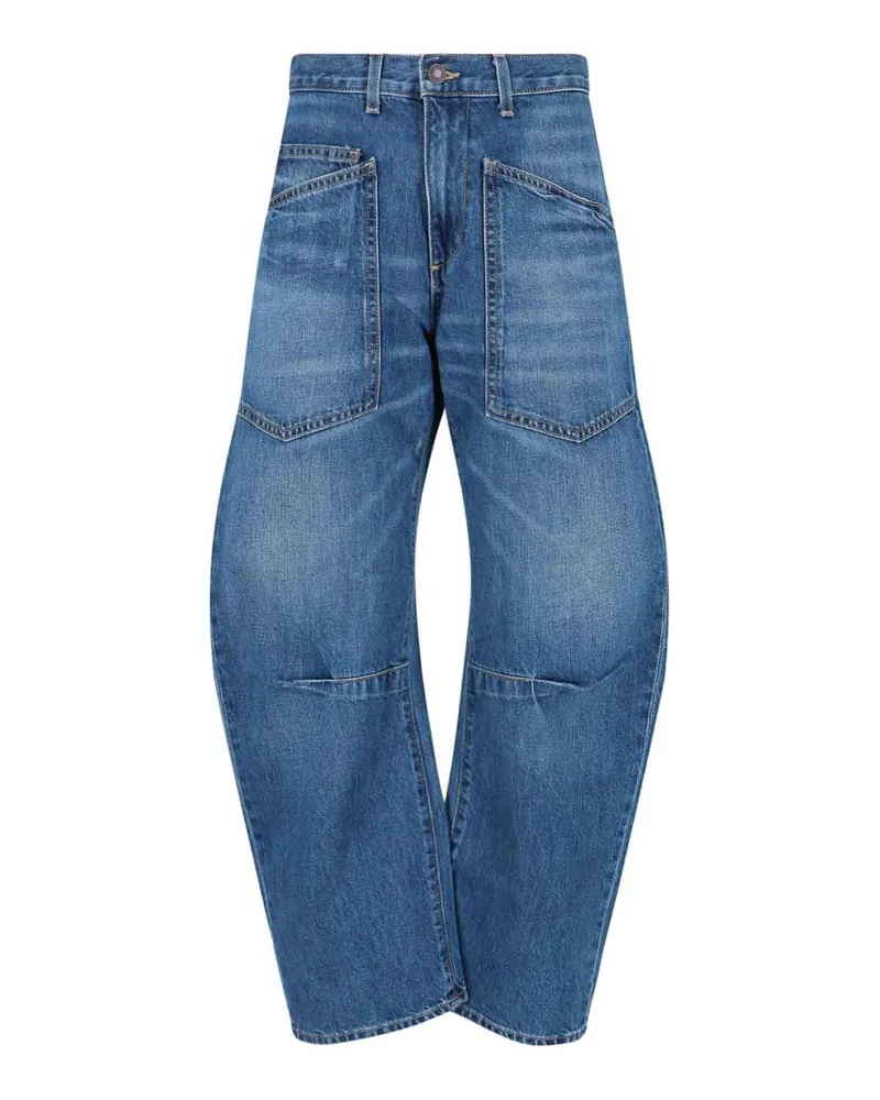 Nili Lotan Straight Leg Jeans - Blau Blau