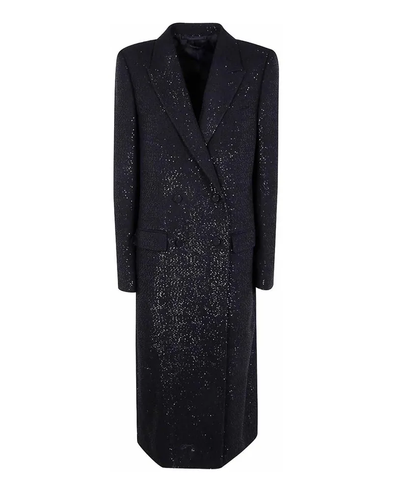 Tom Ford Langer Mantel - Schwarz Schwarz