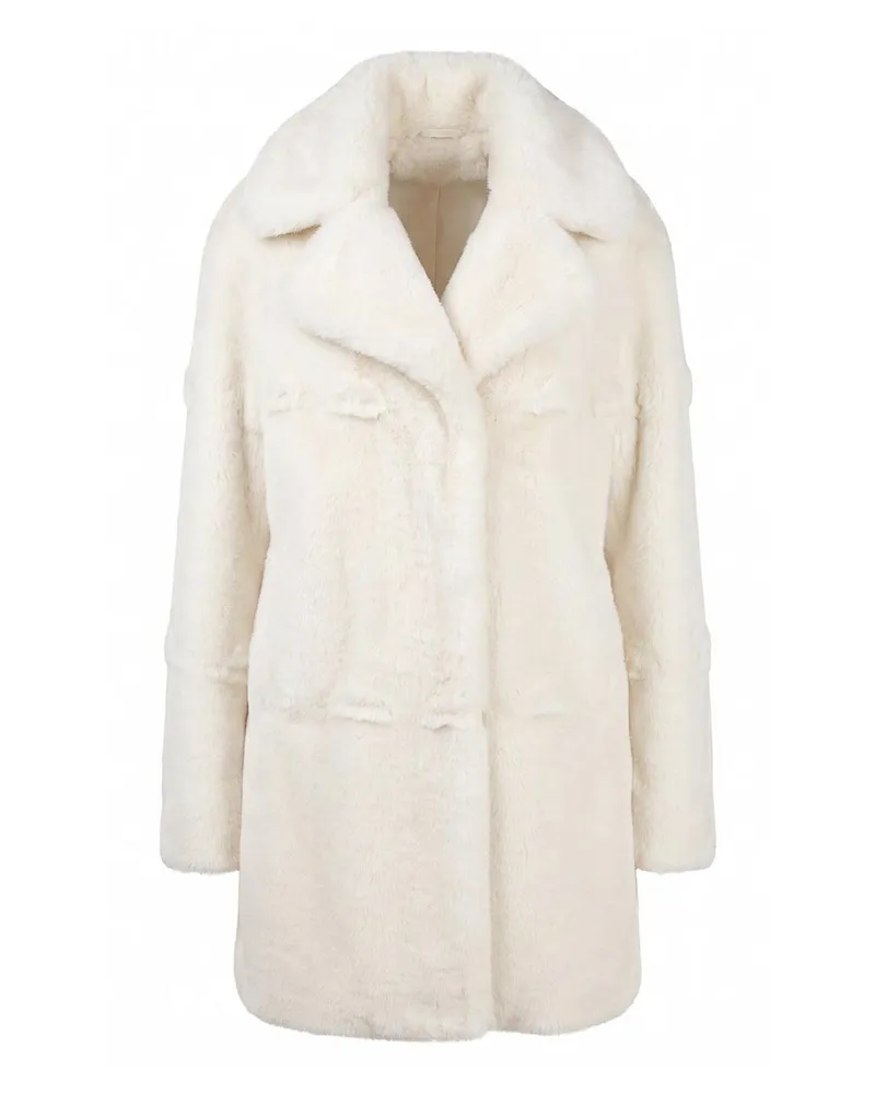Ermanno Scervino Knielanger Mantel - Weiß Weiß
