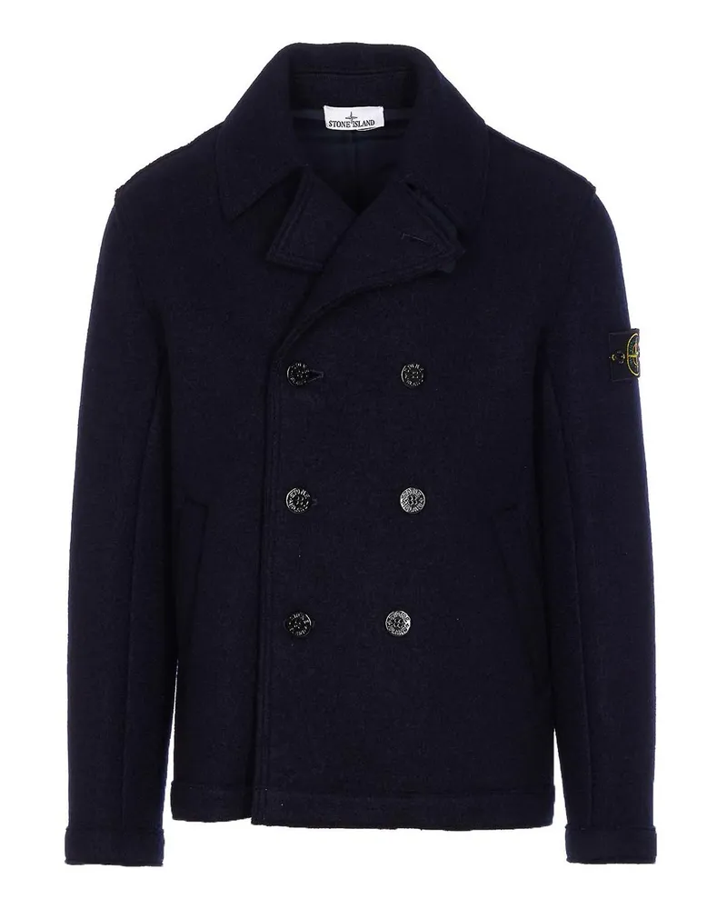 Stone Island Daunenmantel - Blau Blau