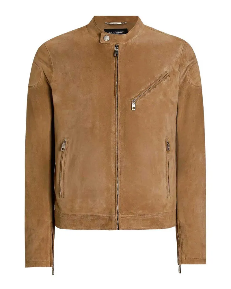 Dolce & Gabbana Lederjacke - Camel Camel