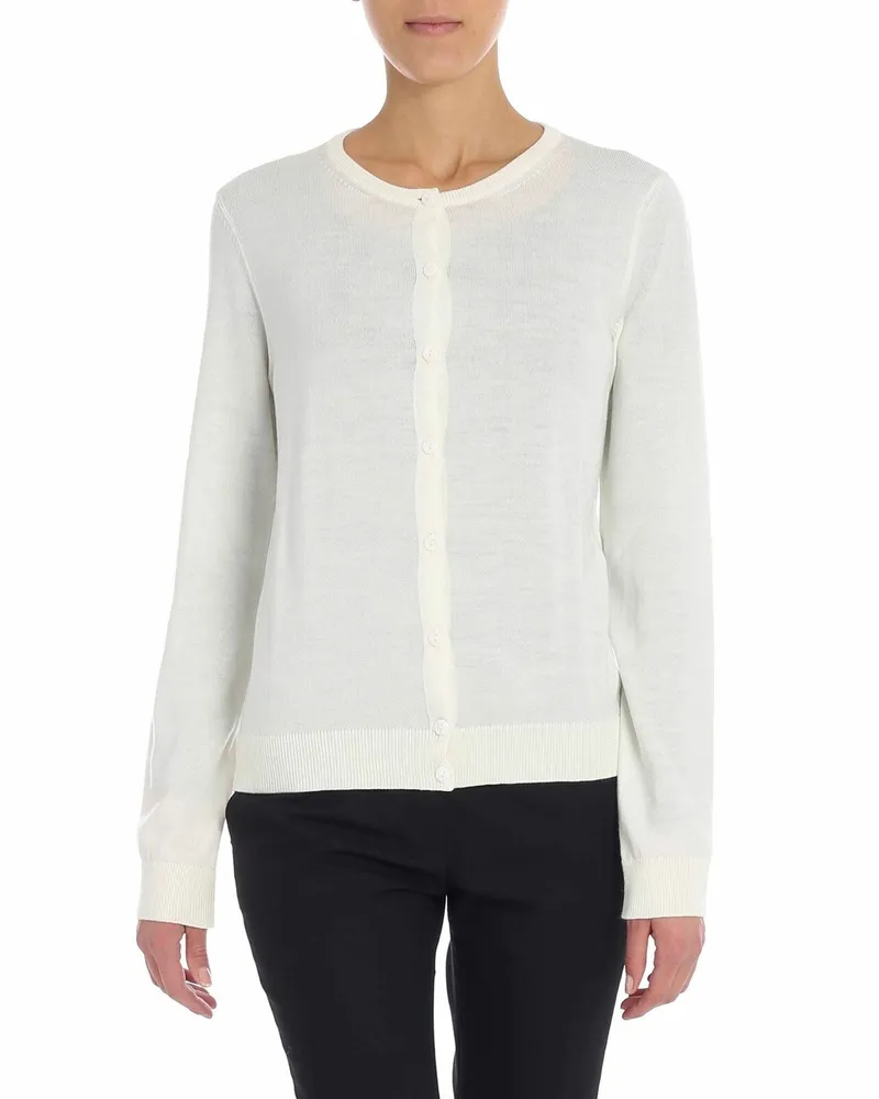 FUZZI Cardigan - Weiß Weiß