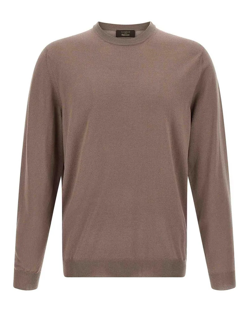 Zanone Rundhalspullover - Beige Beige
