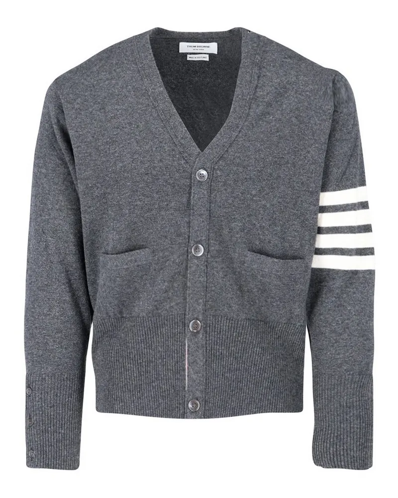 Thom Browne Cardigan - Grau Grau