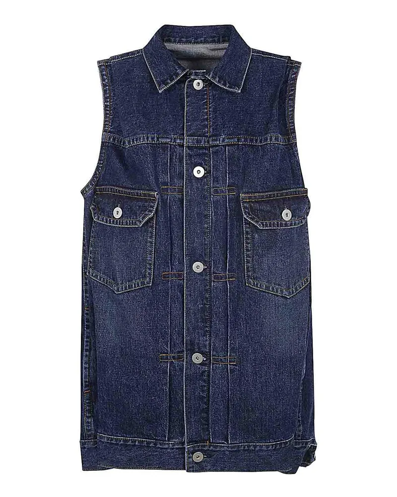 Sacai Weste - Blau Blau