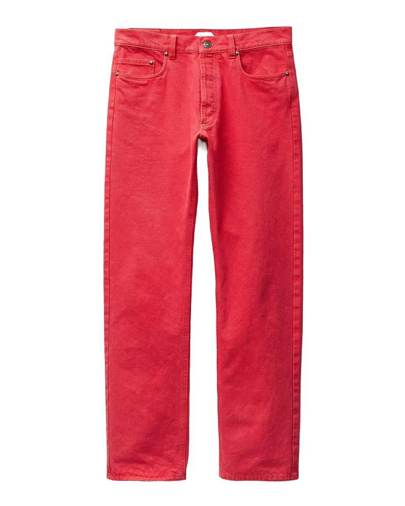 Versace Straight Leg Jeans - Rot Rot
