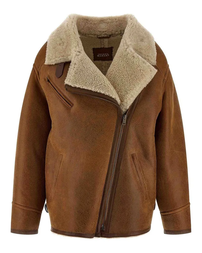Isabel Marant Lederjacke - Braun Braun