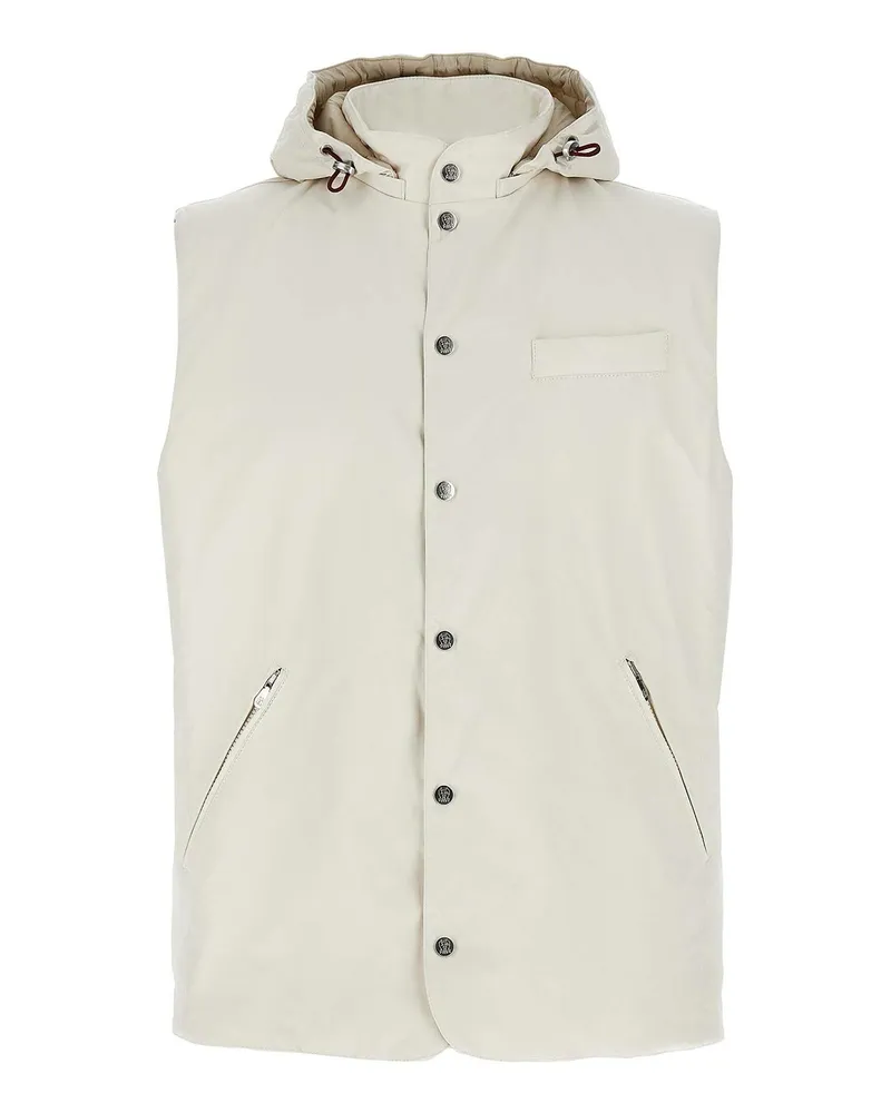 Brunello Cucinelli Weste - Weiß Weiß