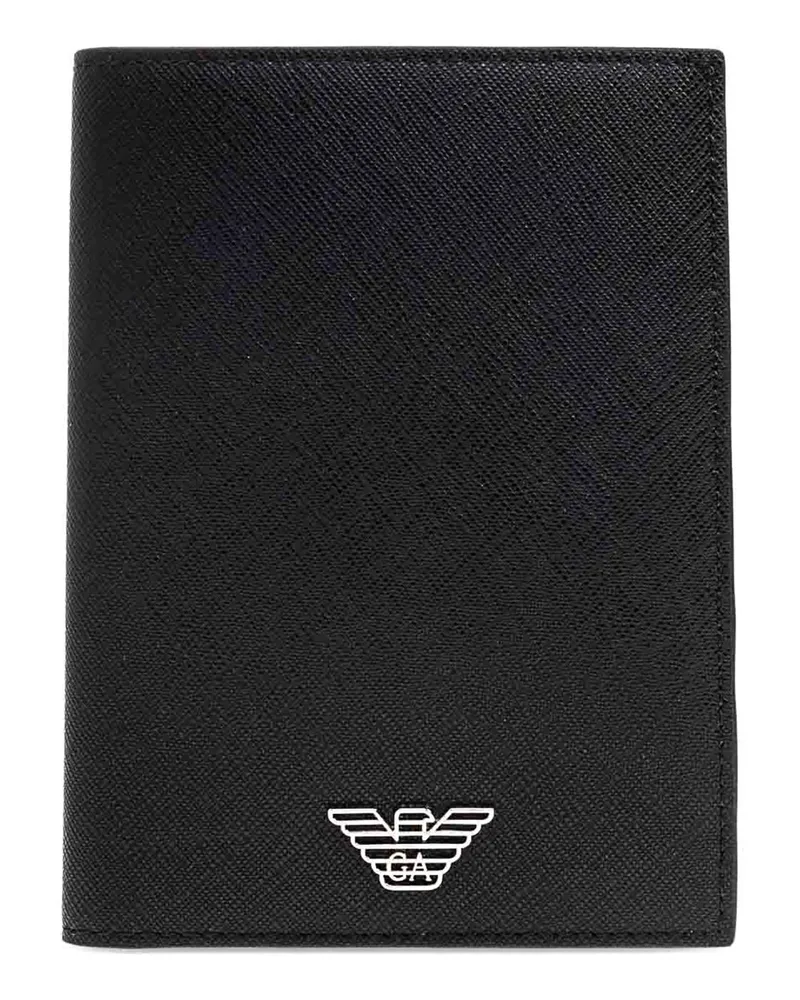 Emporio Armani Portemonnaie - Schwarz Schwarz