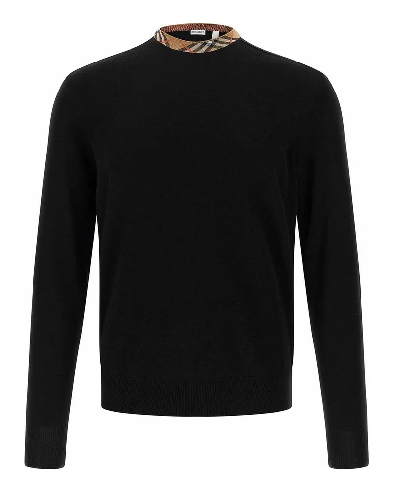 Burberry Rundhalspullover - Schwarz Schwarz