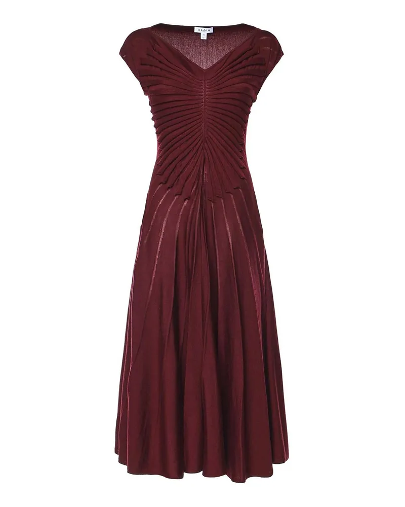 Alaïa Knielanges Kleid - Lila Lila