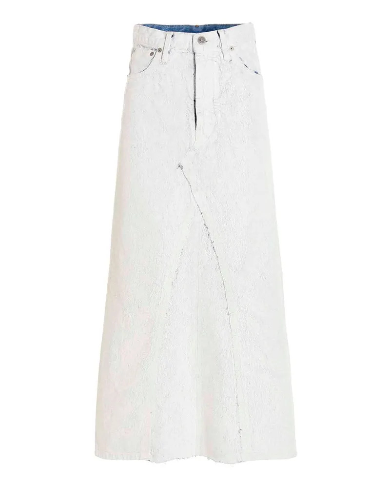 Maison Margiela Langer Rock - Weiß Weiß