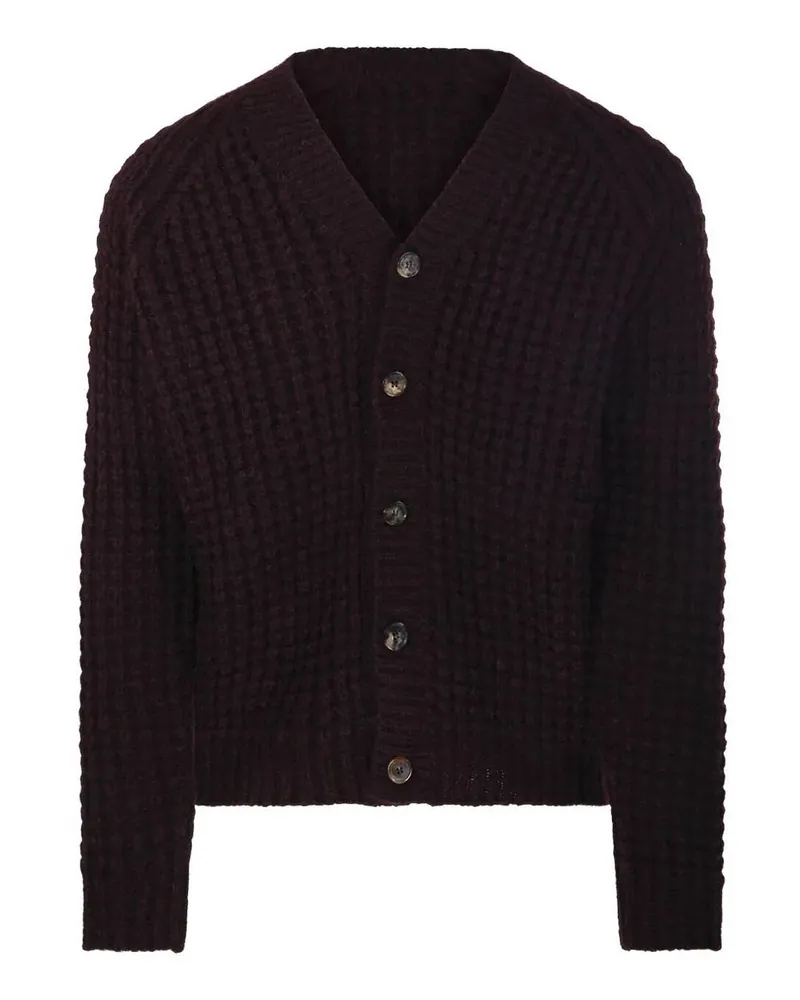Roberto Collina Cardigan - Dunkelrot Dunkelrot