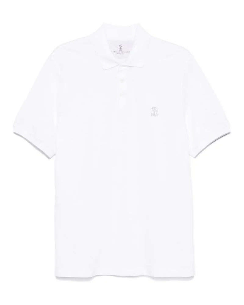 Brunello Cucinelli Poloshirt - Weiß Weiß