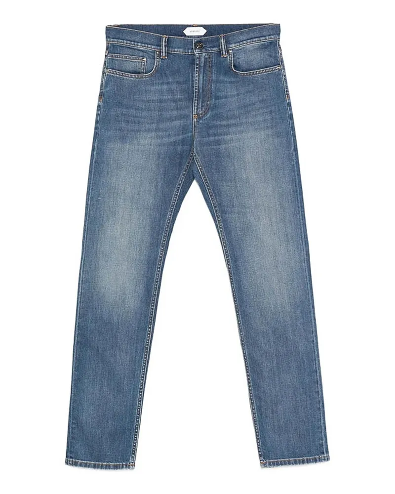 Versace Straight Leg Jeans - Blau Blau