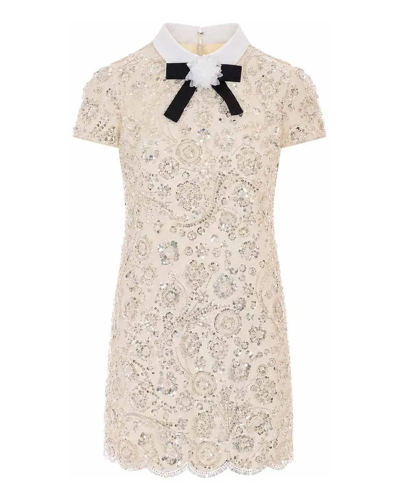 Self-Portrait Kurzes Kleid - Weiß Weiß