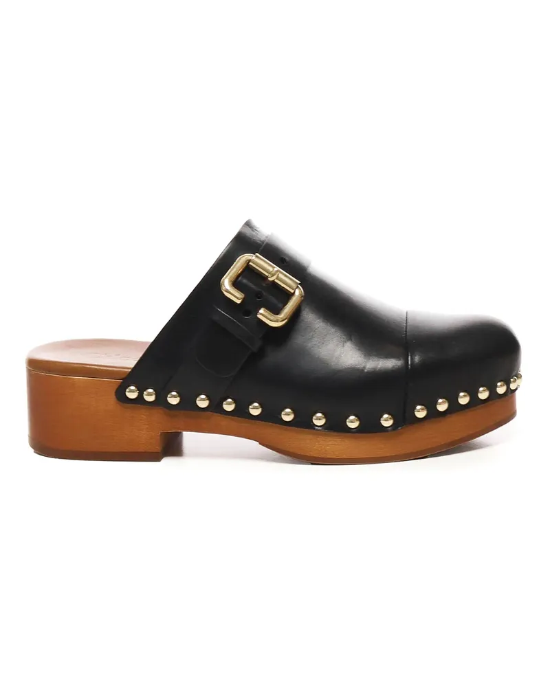 Chloé Mules - Schwarz Schwarz