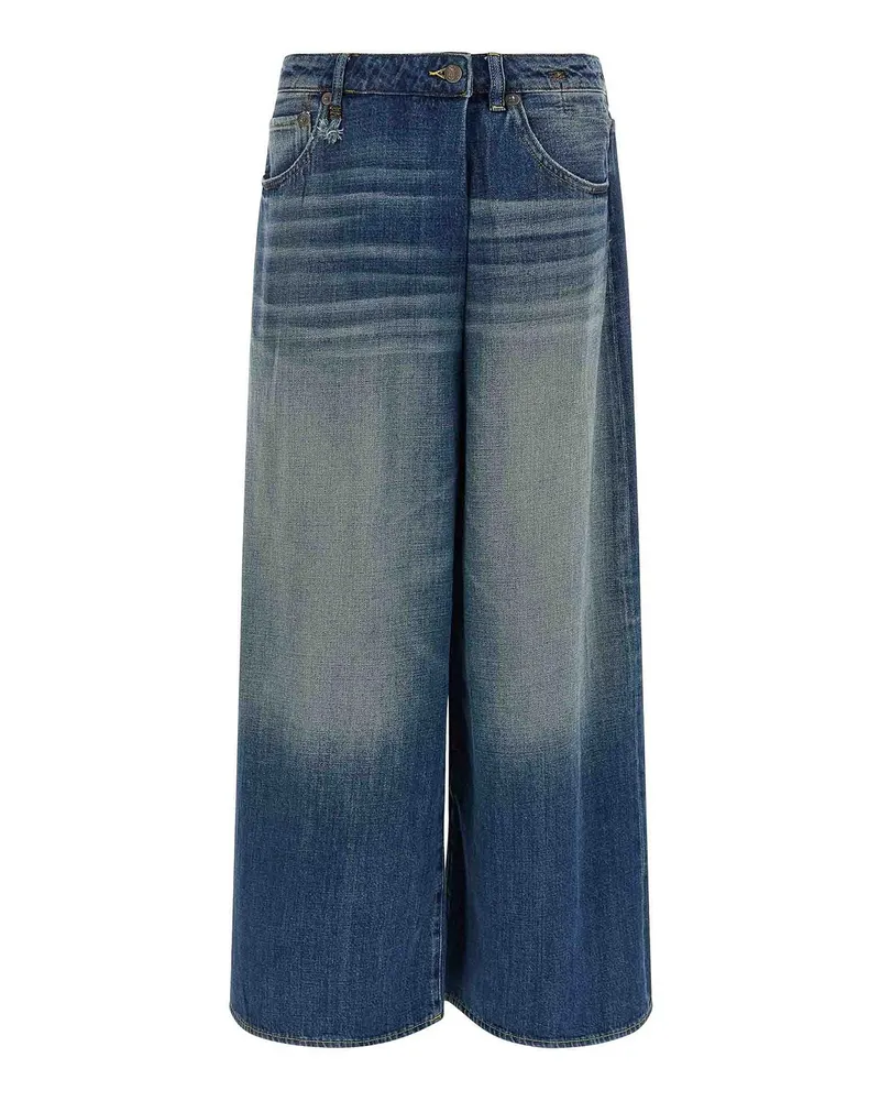 R13 Straight Leg Jeans - Blau Blau
