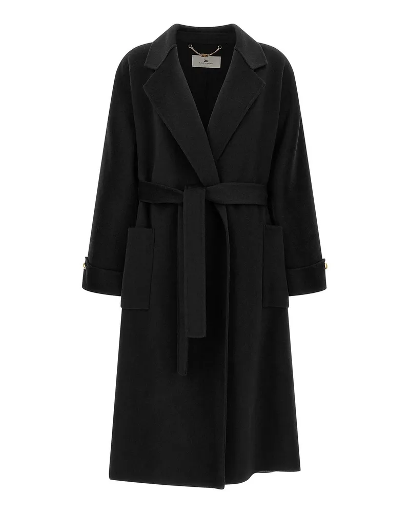 Elisabetta Franchi Trenchcoat - Schwarz Schwarz