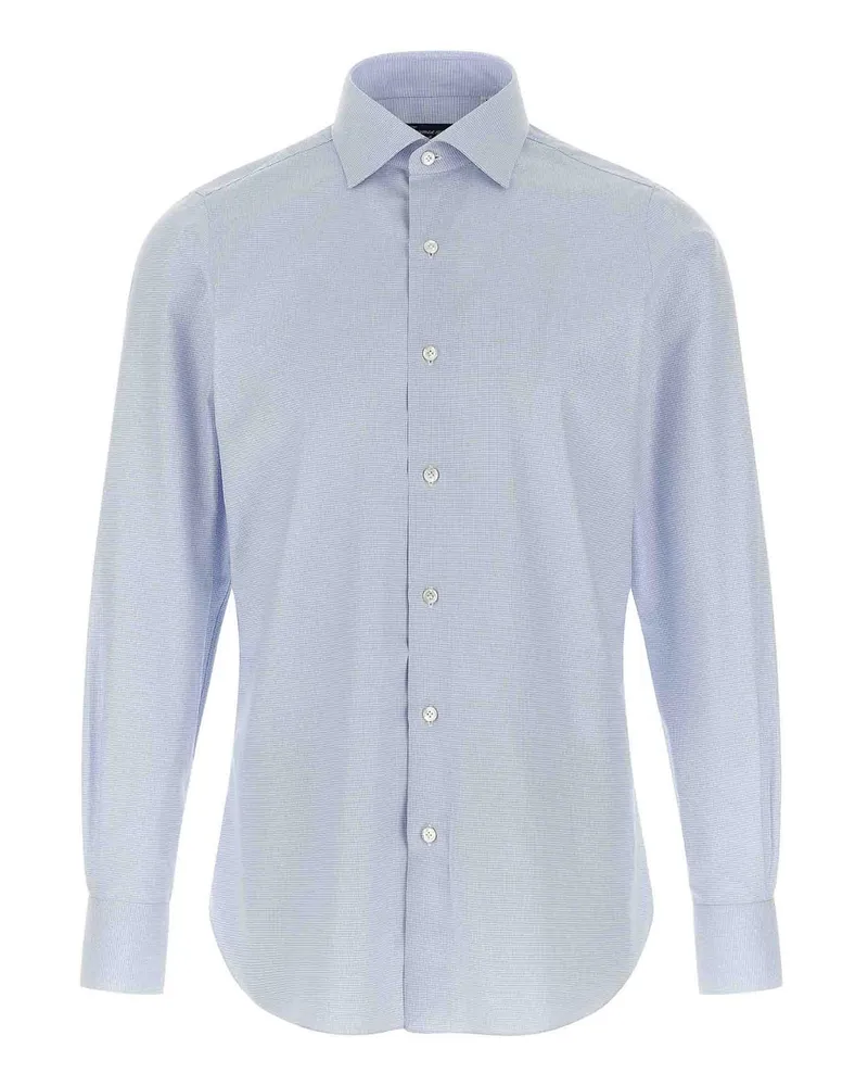 Finamore 1925 Hemd - Hellblau Hellblau