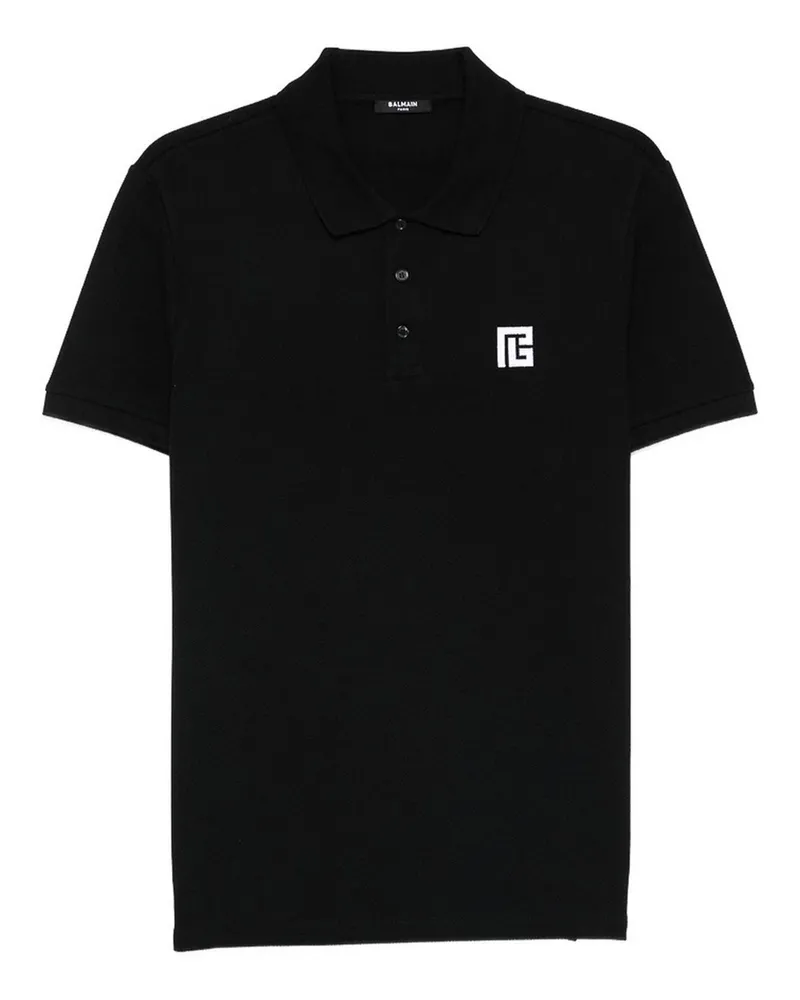 Balmain Rundhalspullover - Schwarz Schwarz