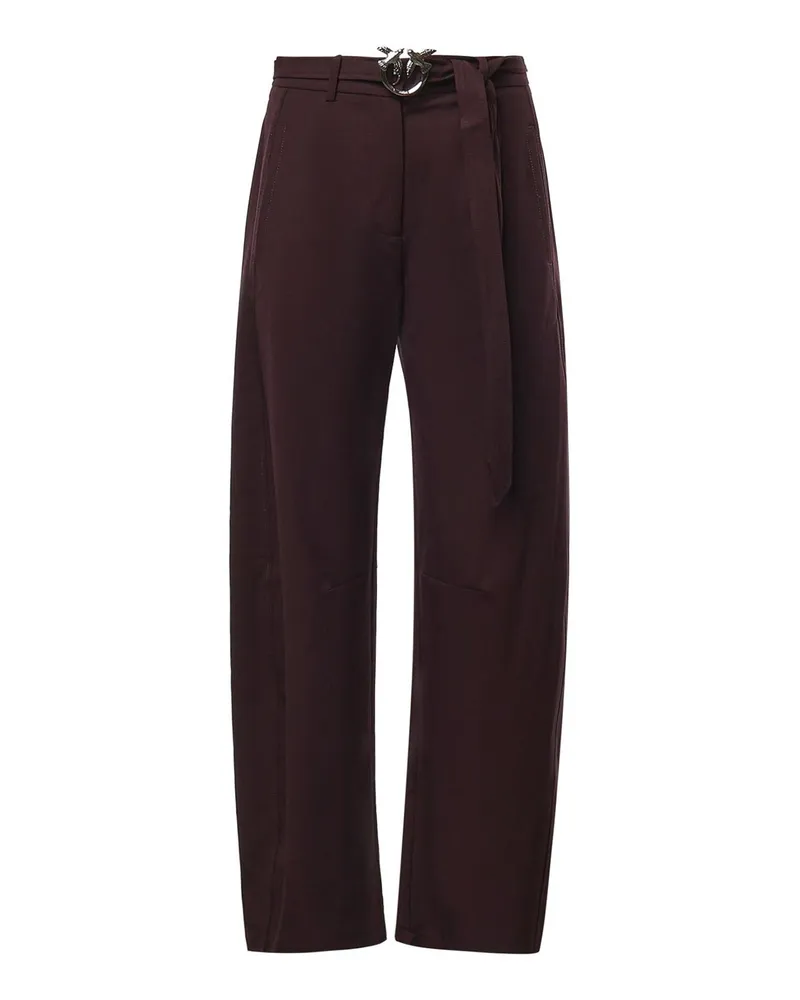 Pinko Casual Hose - Bordeaux Dunkelrot