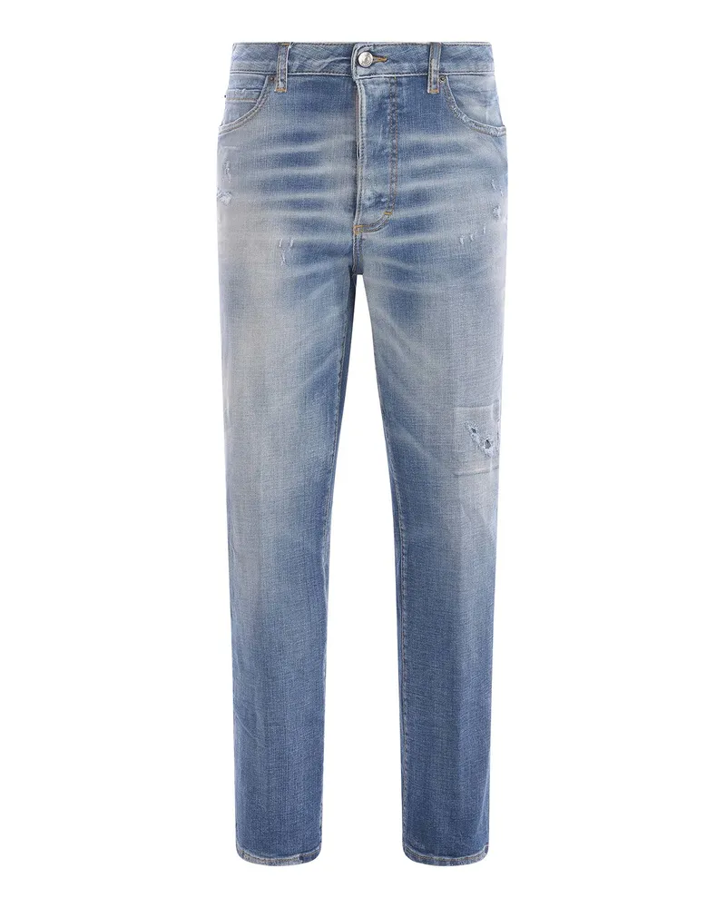 Dsquared2 Straight Leg Jeans Helles