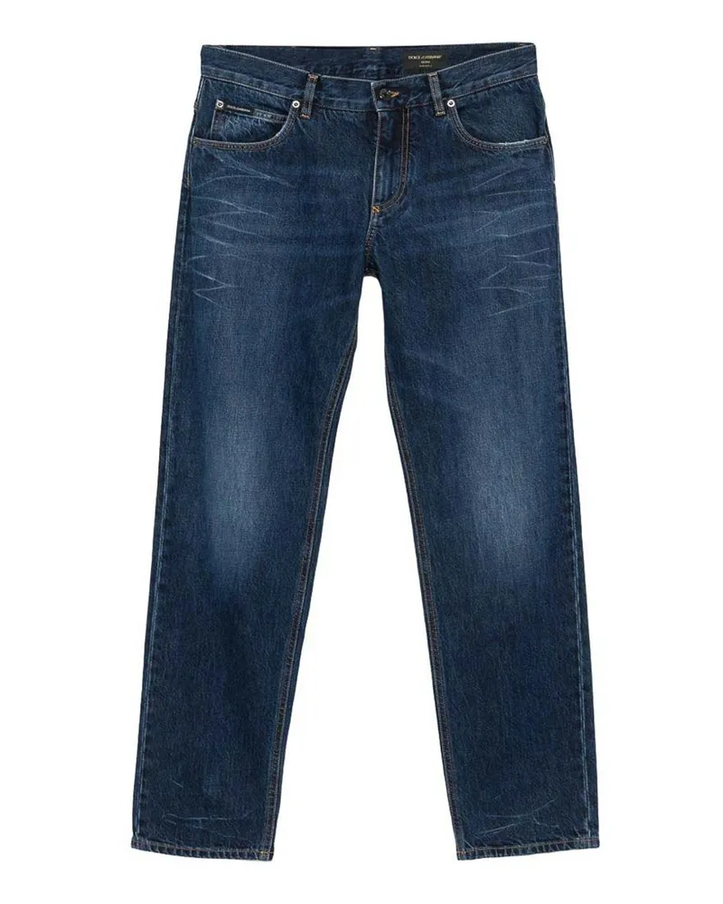 Dolce & Gabbana Straight Leg Jeans - Blau Blau