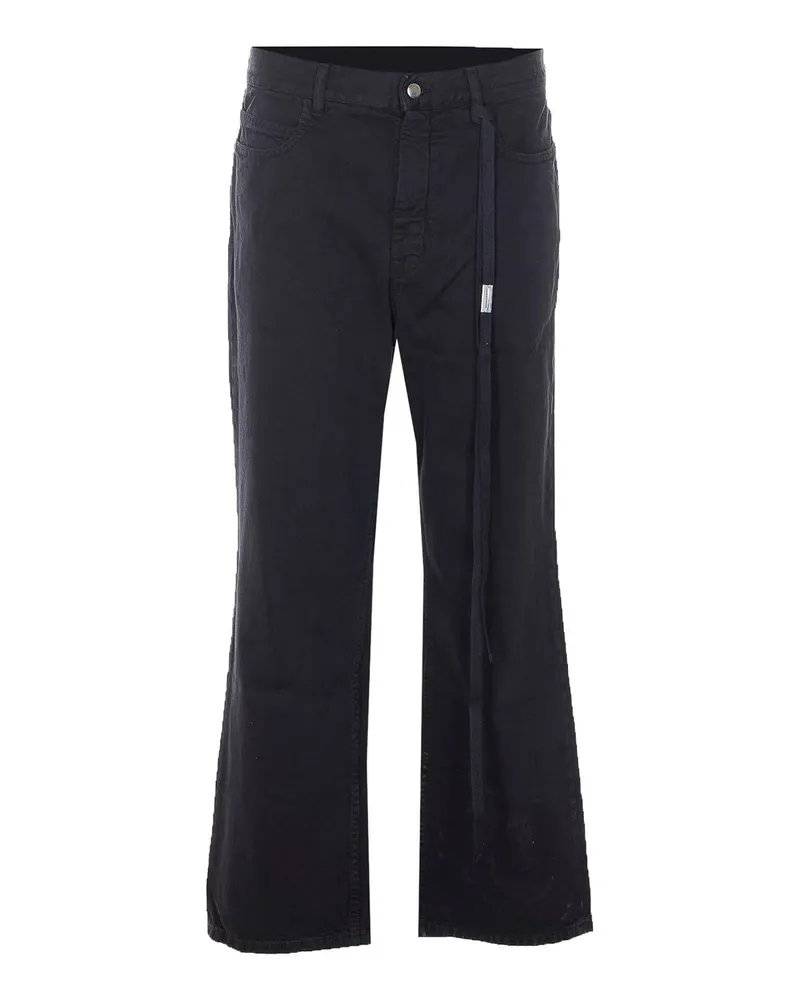 Ann Demeulemeester Straight Leg Jeans - Schwarz Schwarz