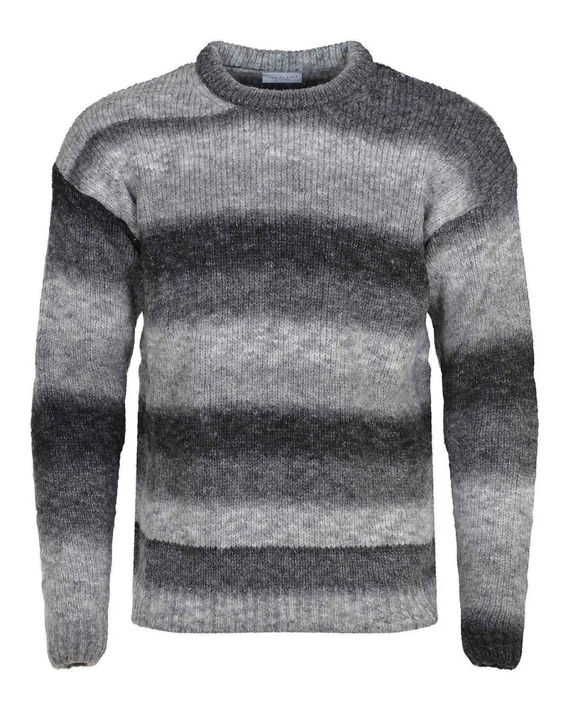 Family First Rundhalspullover - Grau Grau